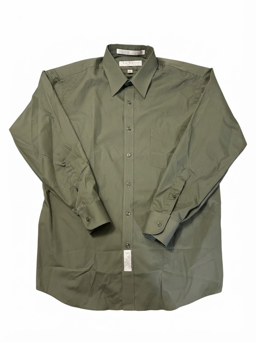 Geoffrey Beene Olive Green Men's Dress Shirt